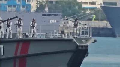 The Navy's lighthearted take on 'aura farming' has gained praise online. (singaporenavy/Instagram) The Navy's lighthearted take on 'aura farming' has gained praise online. (singaporenavy/Instagram)