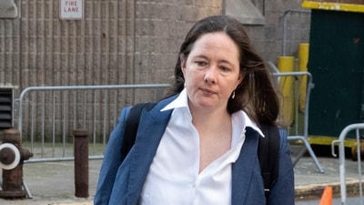 Assistant US Attorney Maurene Comey arrives at Federal Court for the Sean "Diddy" Combs trial. (AP)
