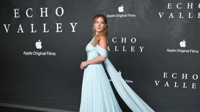 Sydney Sweeney's lingerie line will be backed by Jeff Bezos and Lauren Sanchez (Photo by HENRY NICHOLLS / AFP) (AFP) Sydney Sweeney's lingerie line will be backed by Jeff Bezos and Lauren Sanchez (Photo by HENRY NICHOLLS / AFP) (AFP)
