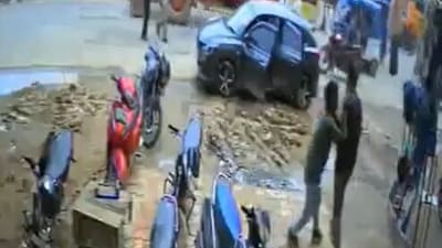 The victim, identified as Abhishek Gupta, was ambushed, dragged, and shoved into the car by a group of men. (X) The victim, identified as Abhishek Gupta, was ambushed, dragged, and shoved into the car by a group of men. (X)
