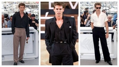 Hollywood actor Austin Butler pulls off the luxury old-money style effortlessly, whether it’s with a classic pinstripe or a breezy silhouette. (Reference pics: Pinterest) Hollywood actor Austin Butler pulls off the luxury old-money style effortlessly, whether it’s with a classic pinstripe or a breezy silhouette. (Reference pics: Pinterest)