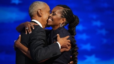 Barack Obama and wife Michelle Obama Barack Obama and wife Michelle Obama