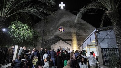 Jerusalem's Latin Patriarchate said that no fatalities had been confirmed but that the church had sustained damage. (AFP) Jerusalem's Latin Patriarchate said that no fatalities had been confirmed but that the church had sustained damage. (AFP)