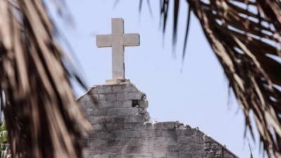 Monsignor Pascal Gollnisch, the head of Catholic charity l'Oeuvre d'Orient, said that the raid was "totally unacceptable". (AFP) Monsignor Pascal Gollnisch, the head of Catholic charity l'Oeuvre d'Orient, said that the raid was "totally unacceptable". (AFP)