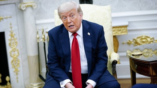 President Trump said at a White House meeting Monday that he would be fine with not striking any trade deals at all. (AP)