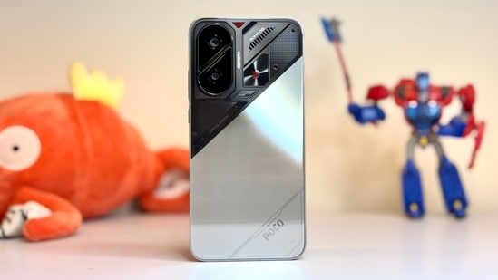 Poco F7 in the special edition colourway. (Shaurya Sharma - HT)