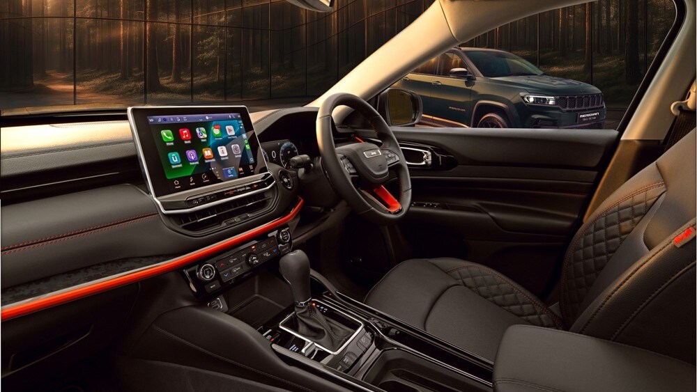 The new Trail Edition is available with the 2.0-litre diesel engine paired with manual and automatic transmissions on both the Compass and Meridian The new Trail Edition is available with the 2.0-litre diesel engine paired with manual and automatic transmissions on both the Compass and Meridian