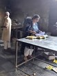 Health officials during a surprise check at a bakery unit in Ludhiana on Thursday. (HT Photo)