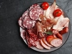 To reach protein intake, many add meat to plates. To reach protein intake, many add meat to plates.