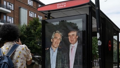 Donald Trump denied giving Jeffrey Epstein any birthday letter. (AP)