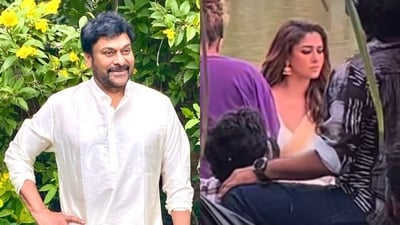 Chiranjeevi and Nayanthara were shooting on a boat in Kerala for Anil Ravipudi film. Chiranjeevi and Nayanthara were shooting on a boat in Kerala for Anil Ravipudi film.