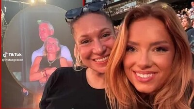 Grace Springer (right) pictured at the Coldplay gig before she caught the jaw-dropping moment of Astronomer CEO Andy Byron with Kristin Cabot on the kiss cam.
@instaagraace/Instagram Grace Springer (right) pictured at the Coldplay gig before she caught the jaw-dropping moment of Astronomer CEO Andy Byron with Kristin Cabot on the kiss cam.
@instaagraace/Instagram