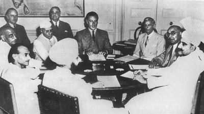 Jawaharlal Nehru, Lord Mountbatten, MA Jinnah, Liaquat Ali Khan, Abdur Rab Nishtar, Baldev Singh, JB Kripalani and Sardar Vallabhbhai Patel during a conference on June 2, 1947, where the proposed plan to partition India was accepted. (HT Archive) Jawaharlal Nehru, Lord Mountbatten, MA Jinnah, Liaquat Ali Khan, Abdur Rab Nishtar, Baldev Singh, JB Kripalani and Sardar Vallabhbhai Patel during a conference on June 2, 1947, where the proposed plan to partition India was accepted. (HT Archive)