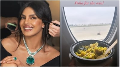 Priyanka Chopra enjoys starting her day with poha, a simple Maharashtrian breakfast made from flattened rice. (Instagram/ Priyanka Chopra) Priyanka Chopra enjoys starting her day with poha, a simple Maharashtrian breakfast made from flattened rice. (Instagram/ Priyanka Chopra)