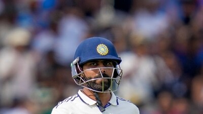 London: India's Ravindra Jadeja reacts during the fifth day of the third test cricket match between India and England (PTI) London: India's Ravindra Jadeja reacts during the fifth day of the third test cricket match between India and England (PTI)