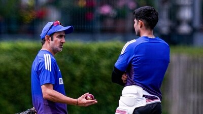 Beckenham: India head coach Gautam Gambhir with captain Shubman Gill during a training session ahead of the fourth Test (PTI) Beckenham: India head coach Gautam Gambhir with captain Shubman Gill during a training session ahead of the fourth Test (PTI)