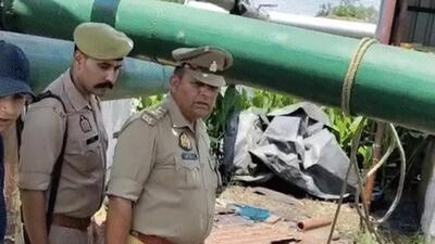 Police officials at the site of the incident in Bijnor on Friday. (HT Photo) Police officials at the site of the incident in Bijnor on Friday. (HT Photo)