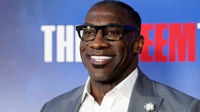 Former NFL football player and sports analyst Shannon Sharpe poses at a special screening (Chris Pizzello/Invision/AP)