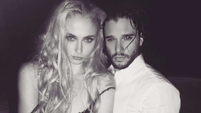 Sophie Turner and Kit Harington played half-siblings Sansa Stark and Jon Snow in Game of Thrones. Sophie Turner and Kit Harington played half-siblings Sansa Stark and Jon Snow in Game of Thrones.