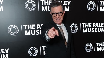 Stephen Colbert made the announcement during Thursday's taping (Getty Images via AFP) Stephen Colbert made the announcement during Thursday's taping (Getty Images via AFP)