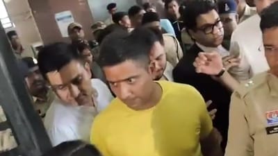 Chaitanya Baghel was arrested by the Enforcement Directorate on his birthday on July 18. (Screengrab/X/ANI) Chaitanya Baghel was arrested by the Enforcement Directorate on his birthday on July 18. (Screengrab/X/ANI)