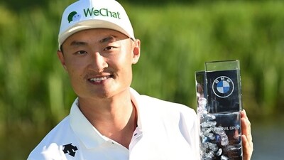 Haotong Li shot an opening-round 67 that placed him at the top of the leaderboard. (Instagram/@Haotongli) Haotong Li shot an opening-round 67 that placed him at the top of the leaderboard. (Instagram/@Haotongli)