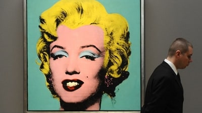 Andy Warhol’s ‘Turquoise Marilyn.’ Andy Warhol’s ‘Turquoise Marilyn.’