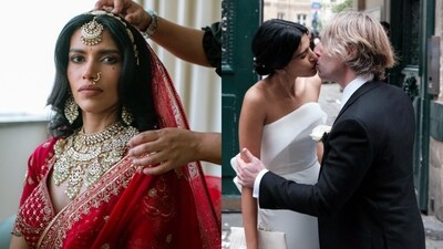 Indian supermodel Pooja Mor's wedding with film producer Cameron Lamb. Indian supermodel Pooja Mor's wedding with film producer Cameron Lamb.