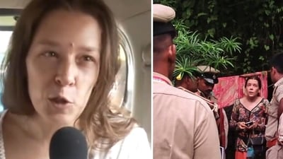 Nina Kutina said there was no danger to her or her children's lives when they lived inside the cave. (ANI) Nina Kutina said there was no danger to her or her children's lives when they lived inside the cave. (ANI)