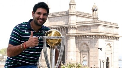 Yuvraj Singh scored 362 runs and picked 15 wickets as India won the 2011 World Cup at home by defeating Sri Lanka in the final (AFP) Yuvraj Singh scored 362 runs and picked 15 wickets as India won the 2011 World Cup at home by defeating Sri Lanka in the final (AFP)