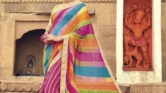 Top 8 leheriya sarees: Celebrate Teej with these festive picks at low prices (HT)