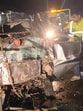 Mangled car in which six were killed on Yamuna Expressway on Saturday. (Sourced)
