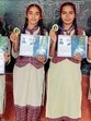 The students of Government High School, Mattewara, who contributed in a Canada organisation’s book. (HT Photo)