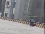 Massive rains leave Hyderabad roads waterlogged. 