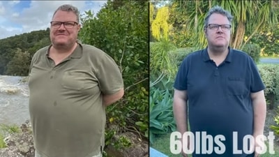 After facing a weight crisis, a content creator used AI as a personal coach. Six months later, he's lost 60 pounds and adopted a disciplined routine. (Youtube/My Life, By AI) After facing a weight crisis, a content creator used AI as a personal coach. Six months later, he's lost 60 pounds and adopted a disciplined routine. (Youtube/My Life, By AI)