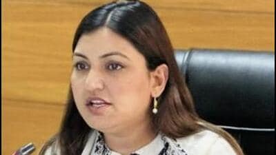 Aam Aadmi Party (AAP) MLA from Kharar Anmol Gagan Maan, 34, has resigned from the Punjab Vidhan Sabha and announced her decision to quit politics, too. (File photo) Aam Aadmi Party (AAP) MLA from Kharar Anmol Gagan Maan, 34, has resigned from the Punjab Vidhan Sabha and announced her decision to quit politics, too. (File photo)