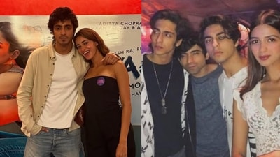 Ahaan Panday, Ananya Panday, Aryan Khan and Shruti Chauhan