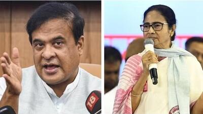 Assam chief minister Himanta Biswa Sarma and West Bengal CM Mamata Banerjee. (File Photos) Assam chief minister Himanta Biswa Sarma and West Bengal CM Mamata Banerjee. (File Photos)