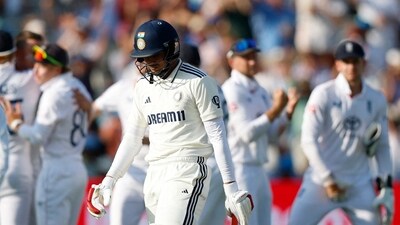 India's Shubman Gill walks after losing his wicket, lbw off the bowling of England's Brydon Carse (Action Images via Reuters)
