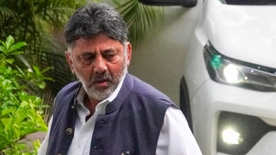 The incident took place in Srirangapatna taluk while Shivakumar was returning to Bengaluru. FILE PHOTO (PTI) The incident took place in Srirangapatna taluk while Shivakumar was returning to Bengaluru. FILE PHOTO (PTI)