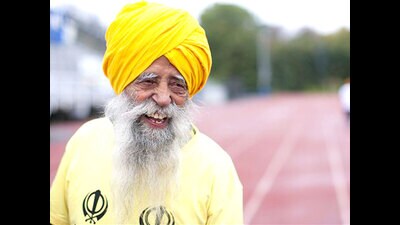 Fauja Singh, famously known as “Turbaned Tornado” and “Sikh Superman”, was killed in a hit-and-run accident in Jalandhar district’s Beas village on July 14. (HT)