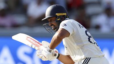 Karun Nair plays a shot during fourth day of the third Test against England. (AP) Karun Nair plays a shot during fourth day of the third Test against England. (AP)