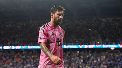 Lionel Messi of Inter Miami CF reacts after the team's defeat in the MLS match against FC Cincinnati. (Getty Images via AFP) Lionel Messi of Inter Miami CF reacts after the team's defeat in the MLS match against FC Cincinnati. (Getty Images via AFP)