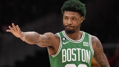 Marcus Smart will join LeBron James and Luka Doncic at the Lakers (File/AP) Marcus Smart will join LeBron James and Luka Doncic at the Lakers (File/AP)