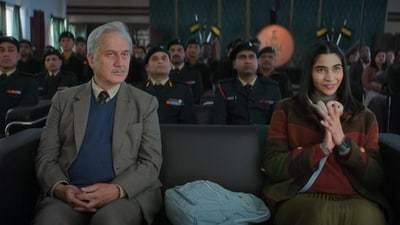 Tanvi The Great box office collection day 1: Anupam Kher and Shubhangi Dutt in a still from the film. Tanvi The Great box office collection day 1: Anupam Kher and Shubhangi Dutt in a still from the film.