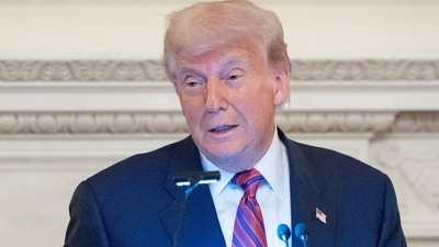 President Donald Trump speaks during a dinner for Republican senators in the State Dining Room of the White House, Friday, July 18, 2025, in Washington. (AP) President Donald Trump speaks during a dinner for Republican senators in the State Dining Room of the White House, Friday, July 18, 2025, in Washington. (AP)