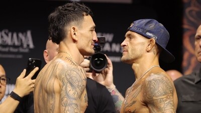 Dustin Poirier vs Max Holloway III takes place at UFC 318 in New Orleans (X/@ufc) Dustin Poirier vs Max Holloway III takes place at UFC 318 in New Orleans (X/@ufc)