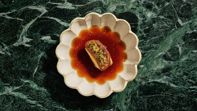 Vow’s ‘Forged Gras’ is made of cultured cells from Japanese quail . Vow’s ‘Forged Gras’ is made of cultured cells from Japanese quail .