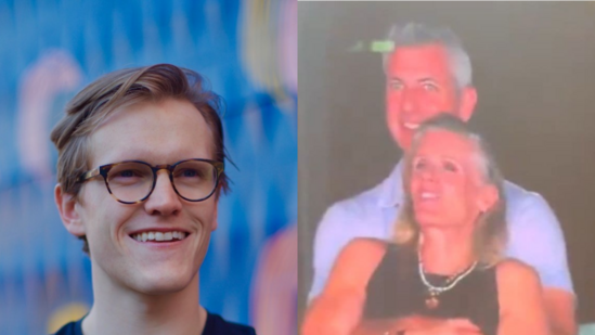 Astronomer has placed CEO Andy Byron on leave following a viral incident on the Coldplay 'kiss cam.' Co-founder Pete DeJoy (L) will act as interim CEO. (Pete DeJoy/Airflow Summit)
