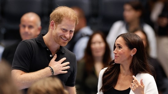 Prince Harry and Meghan Markle are the subjects of Family Guy's latest satire. (Photo by Odd ANDERSEN / AFP) (AFP)